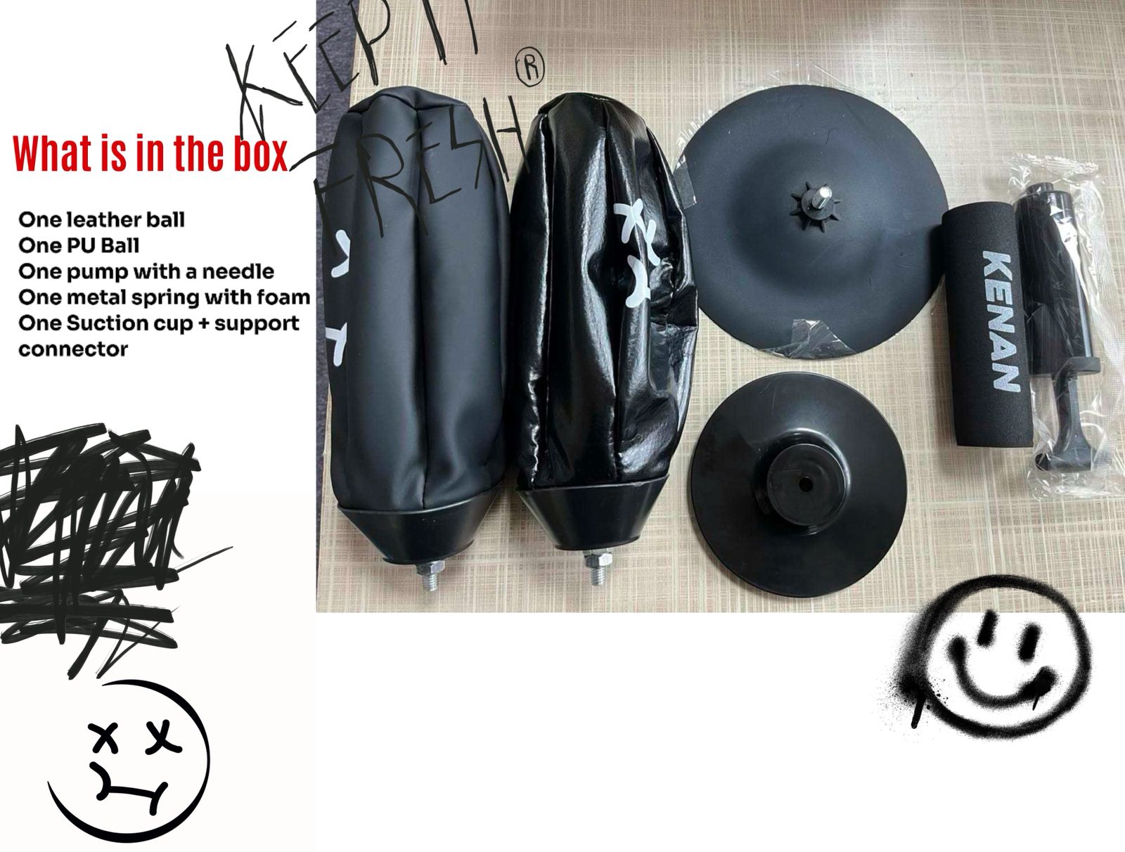 two portable punching bags / كيسين ملاكمة متنقلة X2